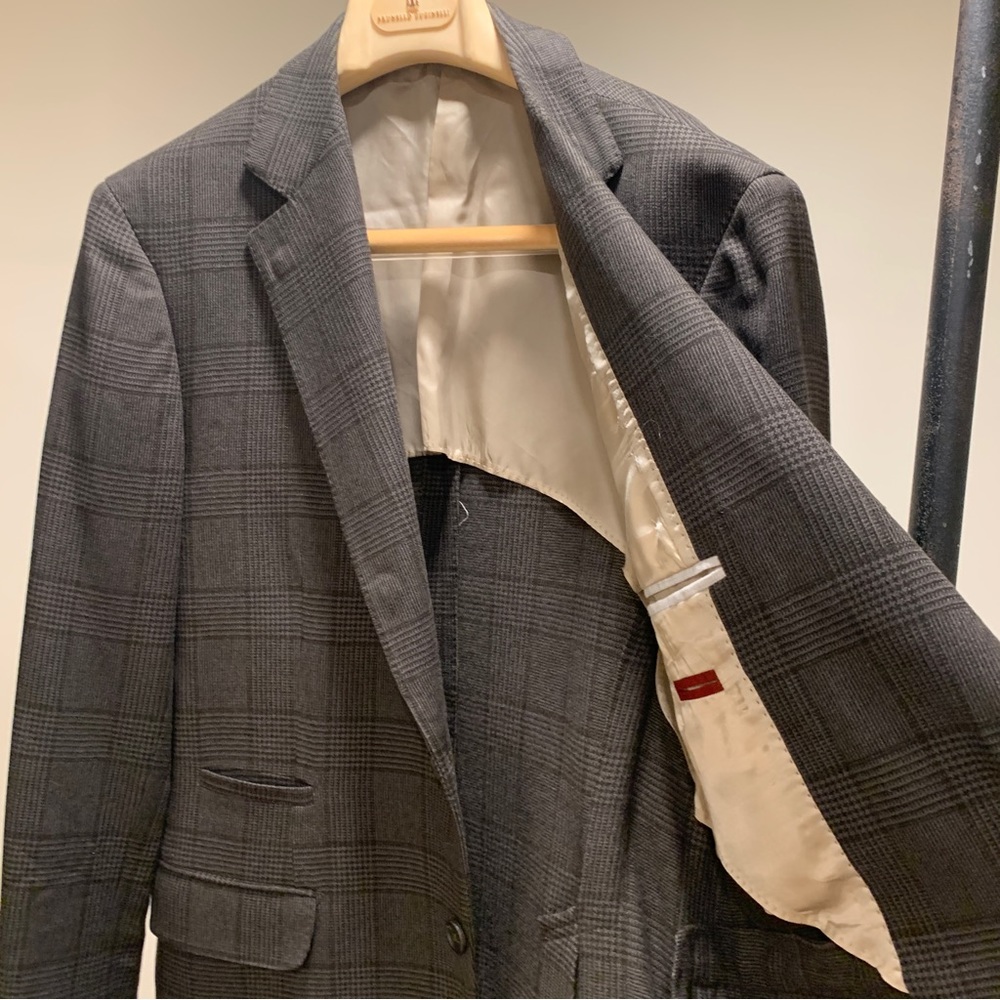 Brunello Cucinelli plaid wool sport coat IT50/US40 slim